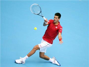 Novak Djokovic hatte es bei seinem 6:0, 6:2-Sieg gegen Tomas Berdych leicht. Foto: How Hwee Young