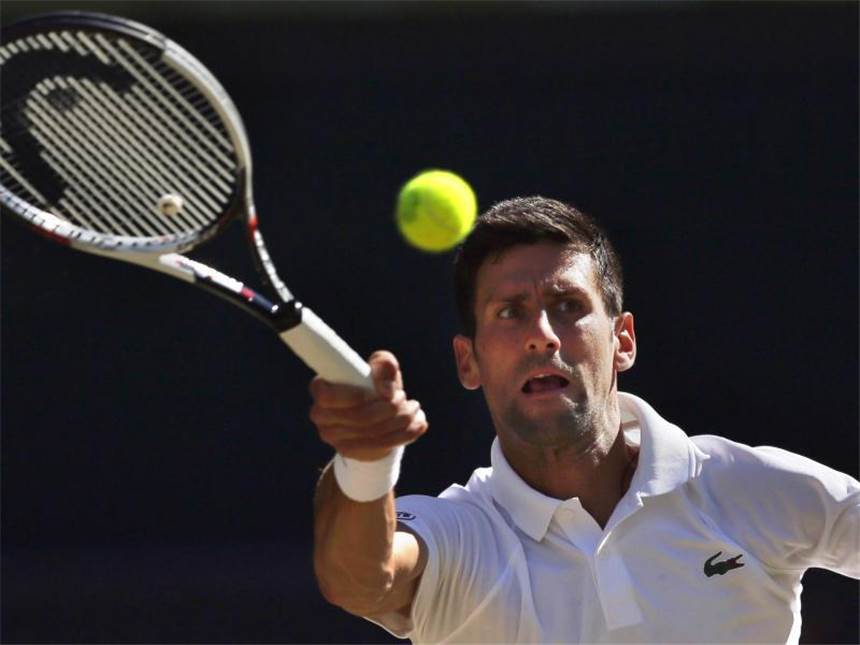 Djokovic erreicht Wimbledon-Achtelfinale Novak Djokovic steht im Achtelfinale. Foto: Tim Ireland