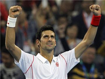 Novak Djokovic steht nach seinem Sieg über Richard Gasquet im Finale Rafael Nadal gegenüber. Rolex Dela Pena Foto: Rolex Dela Pena