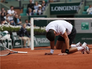 Novak Djokovic war gegen Dominic Thiem chancenlos. Foto: Christophe Ena