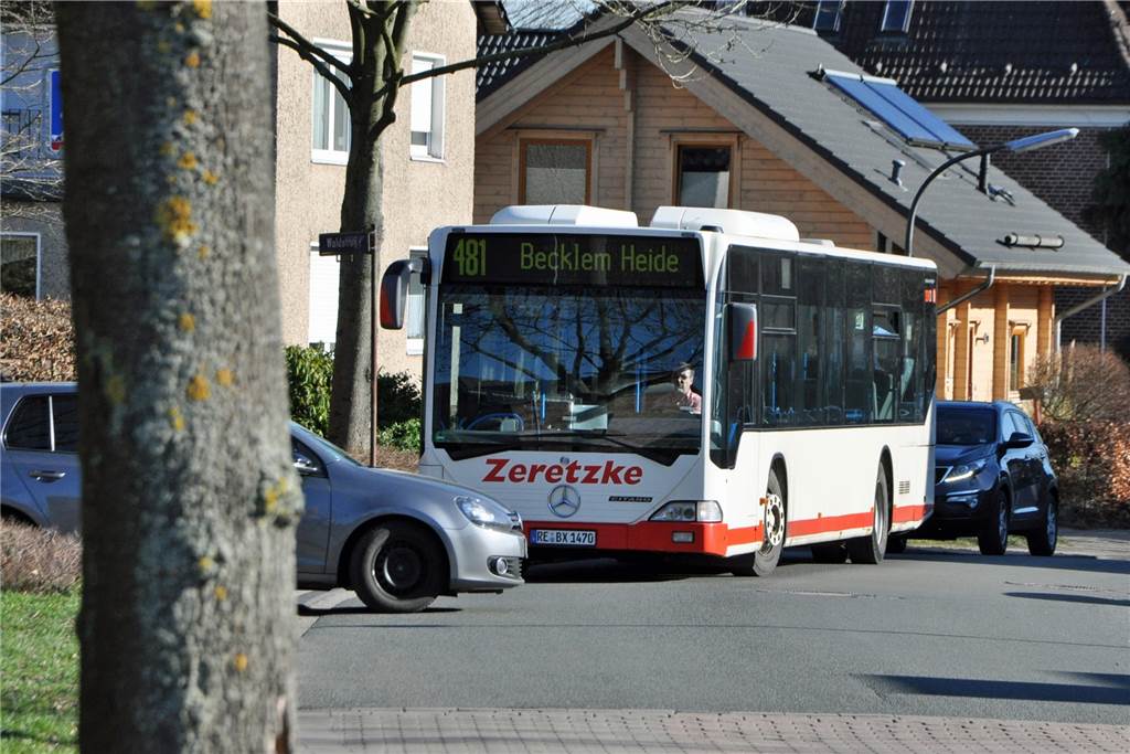 Nur die Linie 481 bindet das Dorf an Castrop-Rauxel an. Sonntags fährt nicht einmal dieser Bus.