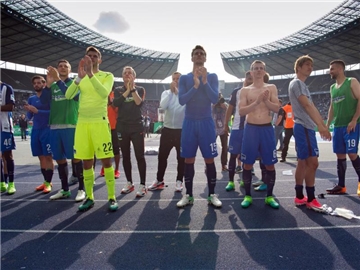 Nur wenn Dortmund den Pokal gewinnt, zieht Hertha BSC direkt in die Europa League ein. Foto: Soeren Stache