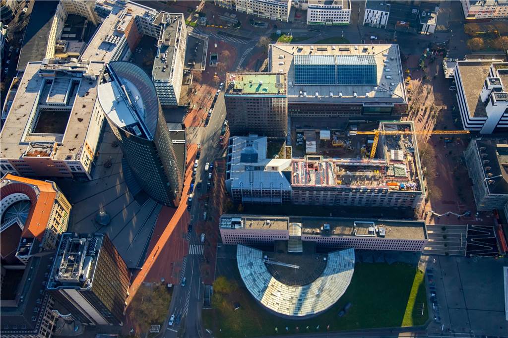 Das hat sich 2019 auf den größten Baustellen in Dortmund getan Oberhalb der Bibliothek liegt die Baustelle Dortberg-Haus.