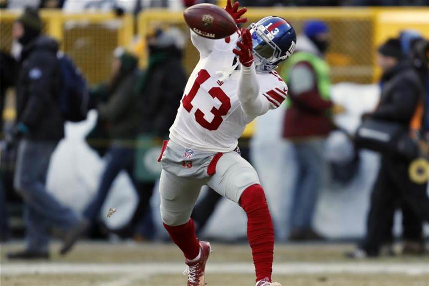Rekord-Vertragsverlängerung für NFL-Star Beckham Jr. Odell Beckham Jr. wird zum bestbezahlten Passempfänger der gesamten Liga. Foto: Matt Ludtke/FR155580 AP