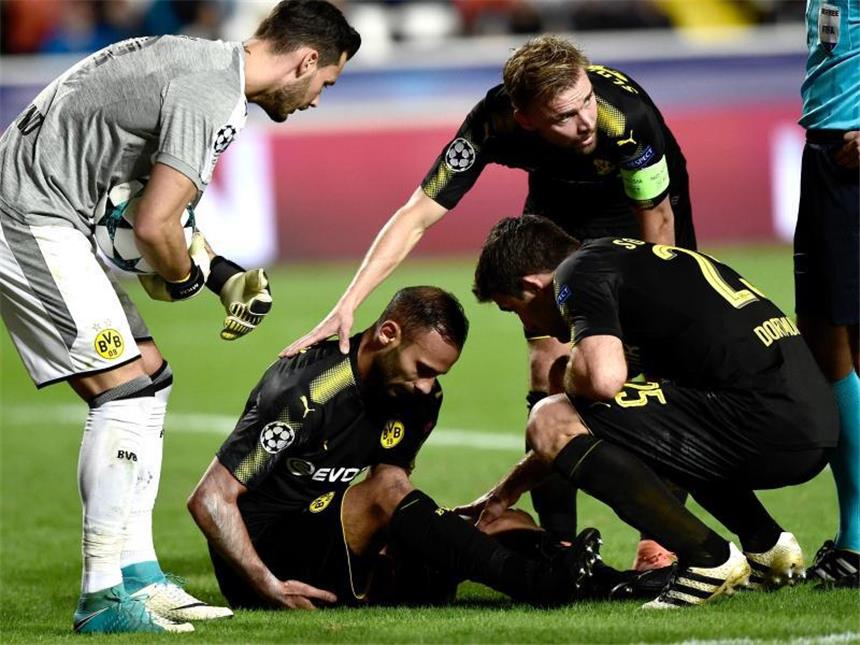 BVB bangt um Einsatz von Toprak in Frankfurt Ömer Toprak hat sich im Champions-League-Spiel gegen Nikosia eine Zerrung im Oberschenkel zugezogen. Foto: Angelos Tzortzinis
