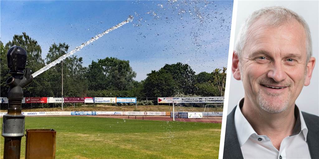 Ohne Rasensprenger könnte nach den Ferien kein Vereins- oder Schulsport in den Stadtlohner Stadien stattfinden. Aber nur im Losbergstadion (Archivfoto) wird mit Trinkwasser gesprengt, weil eine Wasserentnahme aus der Berkel zurzeit nicht erlaubt ist, sagt Günter Wewers, der Pressesprecher der Stadt Stadtlohn.