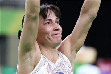 Oksana Chusovitina wurde 1992 im Alter von 17 Jahren Olympiasiegerin. Foto: Tatyana Zenkovich