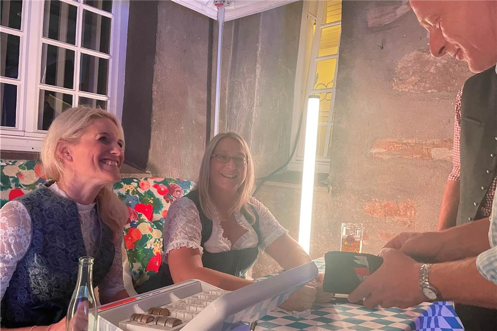Voller Klostergarten beim Oktoberfest in Werne Oktoberfest in Werne