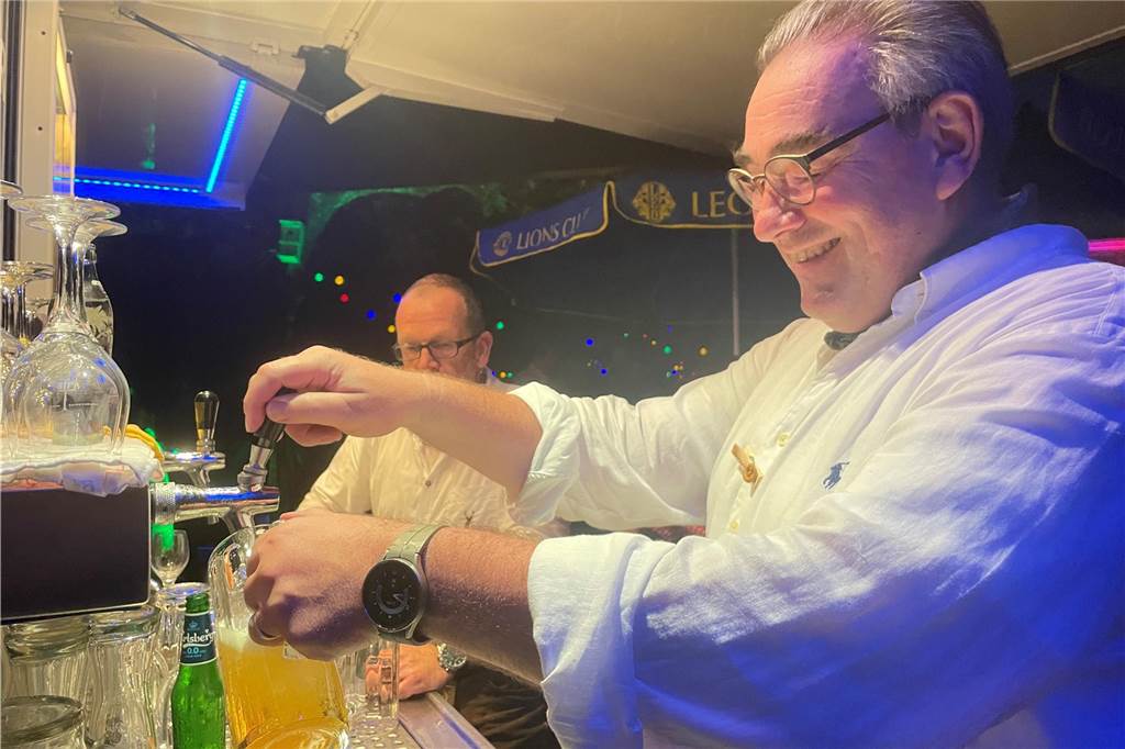 Voller Klostergarten beim Oktoberfest in Werne Oktoberfest in Werne