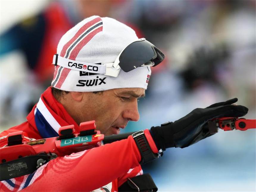König auf Abschiedstour: Bjørndalen peilt WM-Medaille an Ole Einar Bjørndalen wird wohl seine letzte WM absolvieren. Foto: Ralf Hirschberger