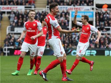 Olivier Giroud erzielte beide Treffer für Arsenal. Foto: Lindsey Parnaby