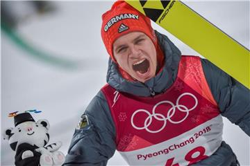 Olympiasieger Andreas Wellinger führte das deutsche Team zum Sieg in Lahti. Foto: Angelika Warmuth