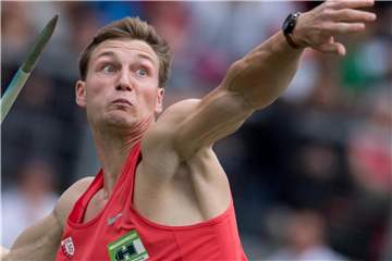 Olympiasieger Thomas Röhler sicherte sich mit seinem letzten Versuch von 88,09 Metern noch Platz zwei. Foto: Sven Hoppe