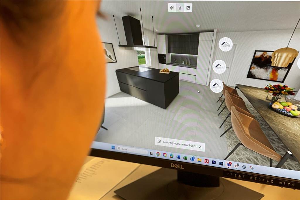 3D-Tool hilft bei Vermarktung: Nur noch acht Einheiten im „Rosenquartier“ verfügbar Online können Interessenten eine 360-Grad-Haustour machen.