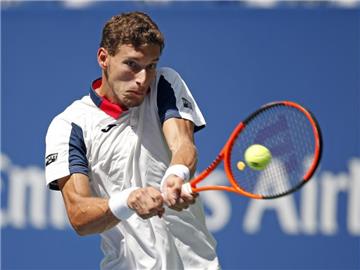 Pablo Carreno Busta hat erstmals in seiner Tennis-Karriere das Halbfinale bei einem Grand-Slam-Turnier erreicht. Foto: Jason Decrow