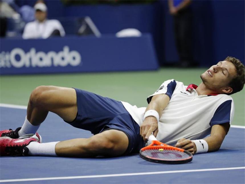 Nadal stoppt del Potro - Finale gegen Außenseiter Anderson Pablo Carreno Busta hatte gegen Kevin Anderson keine Chance. Foto: Julio Cortez