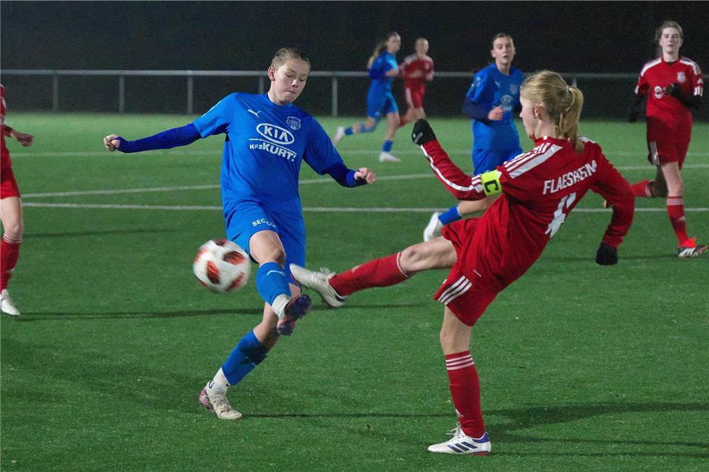 Die B-Juniorinnen Concordia Flaesheims boten dem favorisierten 1. FFC Recklinghausen über 80 Minuten die Stirn, mussten sich aber im Elfmeterschießen geschlagen geben.