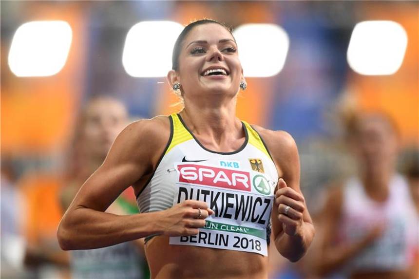 Hürden-Ass Dutkiewicz: Mit „Halli Galli“ zu Silber Pamela Dutkiewicz wurde in 12,72 Sekunden EM-Zweite. Foto: Hendrik Schmidt