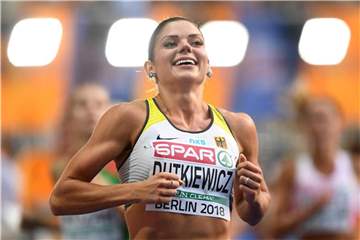 Pamela Dutkiewicz wurde in 12,72 Sekunden EM-Zweite. Foto: Hendrik Schmidt