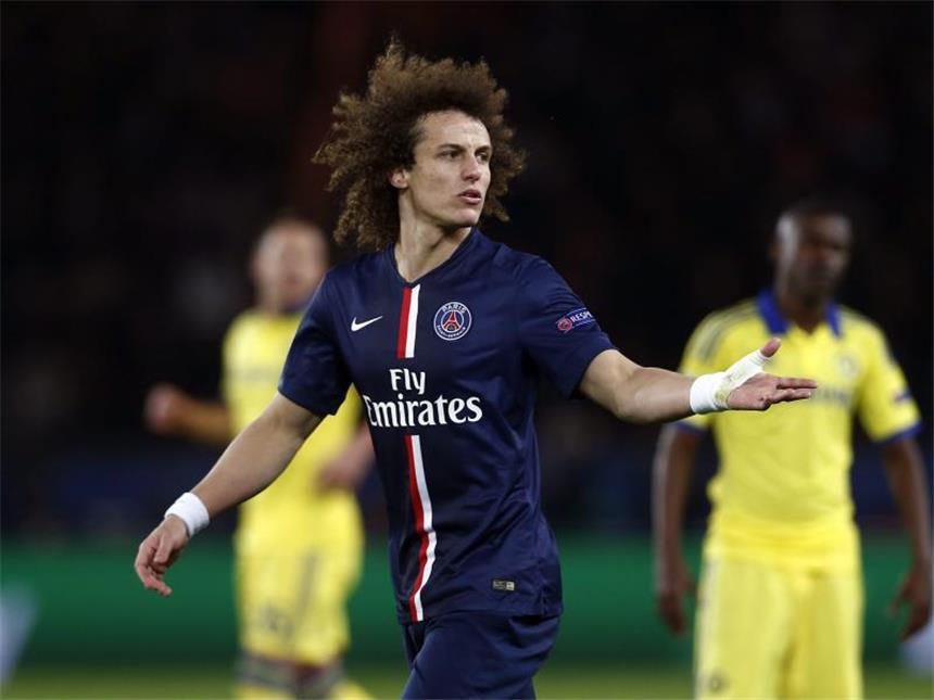 Chelsea nach 1:1 in Paris mit guter Ausgangslage Paris' David Luiz machte beim Gegentreffer keine gute Figur. Foto: Etienne Laurent