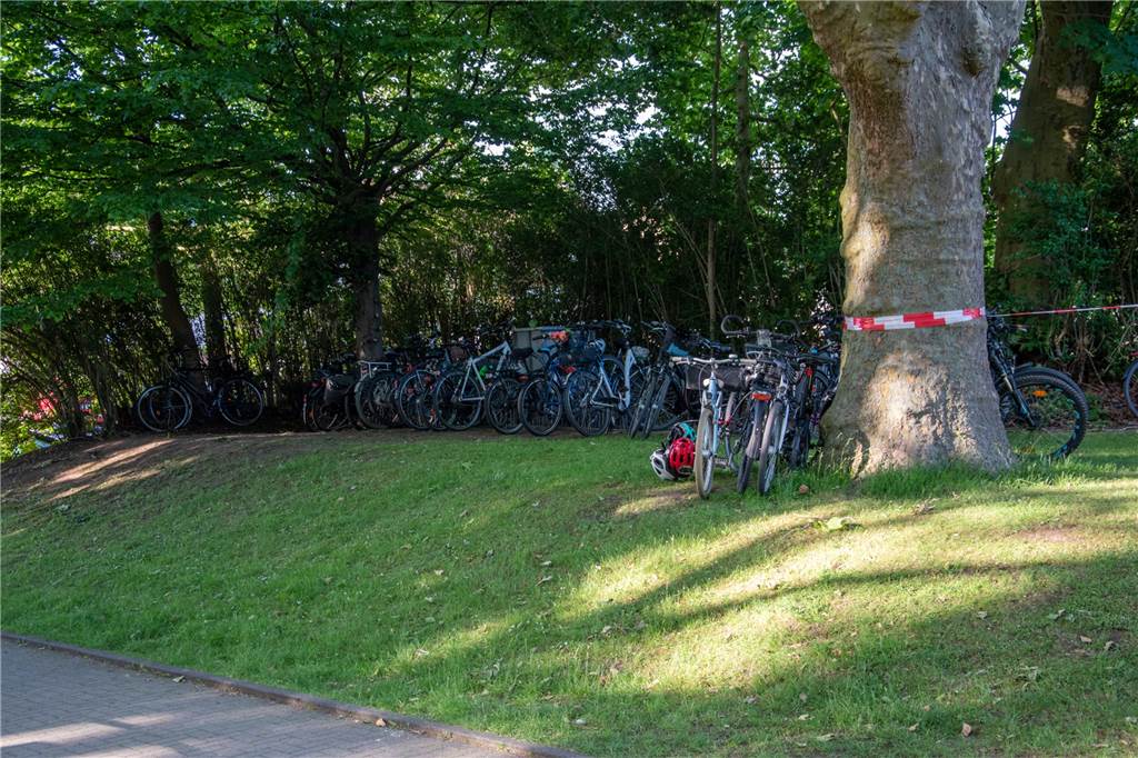 Eriner Beben: Castrop-Rauxeler Ordnungsamt und Polizei zogen sich zurück Parkprobleme blieben am Samstagabend aus. Viele Besucher kamen bei trockenem Wetter mit dem Fahrrad.