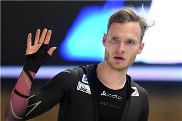 Patrick Beckert läuft beim Weltcup in Erfurt auf Platz fünf. Foto: Soeren Stache/Archiv