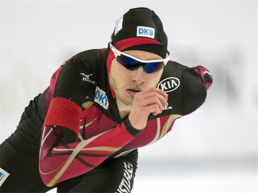 Nur zehn Eisschnellläufer für Weltcups nominiert Patrick Beckert wurde für die Weltcups nominiert. Foto: Soeren Stache