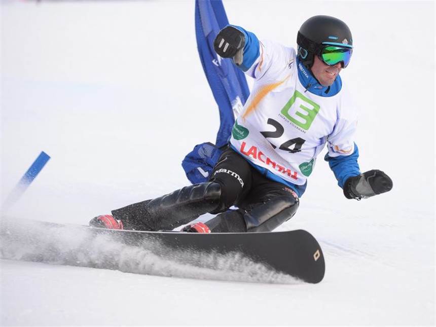 Snowboarder Bussler in Moskau im Viertelfinale raus Patrick Bussler verpasste das Halbfinale. Foto: Barbara Gindl