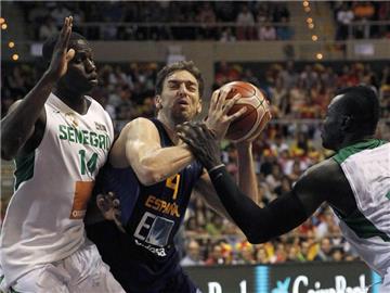 Pau Gasol (M.) führt das spanische Team bei der EM an. Foto: Esteban Cobo