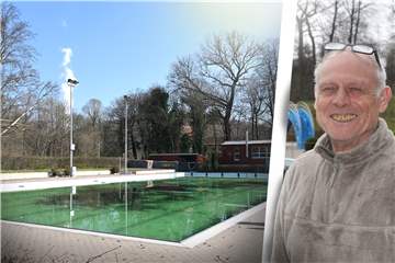Paul Jahnke engagiert sich seit 2003 für das Freibad Brambauer. Derzeit laufen die Vorbereitungen für die neue Saison.