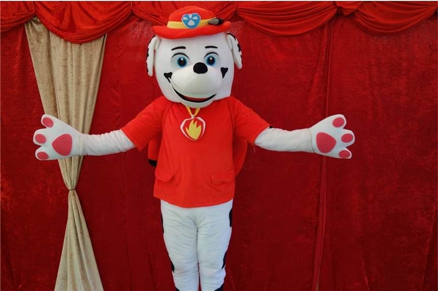 Puppenbühne kommt nach Haltern: Paw Patrol zum ersten Mal mit dabei Paw Patrol Handpuppen wurden extra für Josef Tränklers Puppenbühne angefertigt.