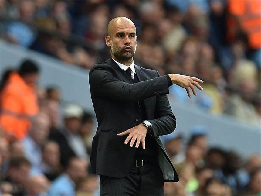 Guardiola verteidigt mit Manchester City Tabellenführung Pep Guardiola hat auch Manchester City im Griff. Foto: Peter Powell