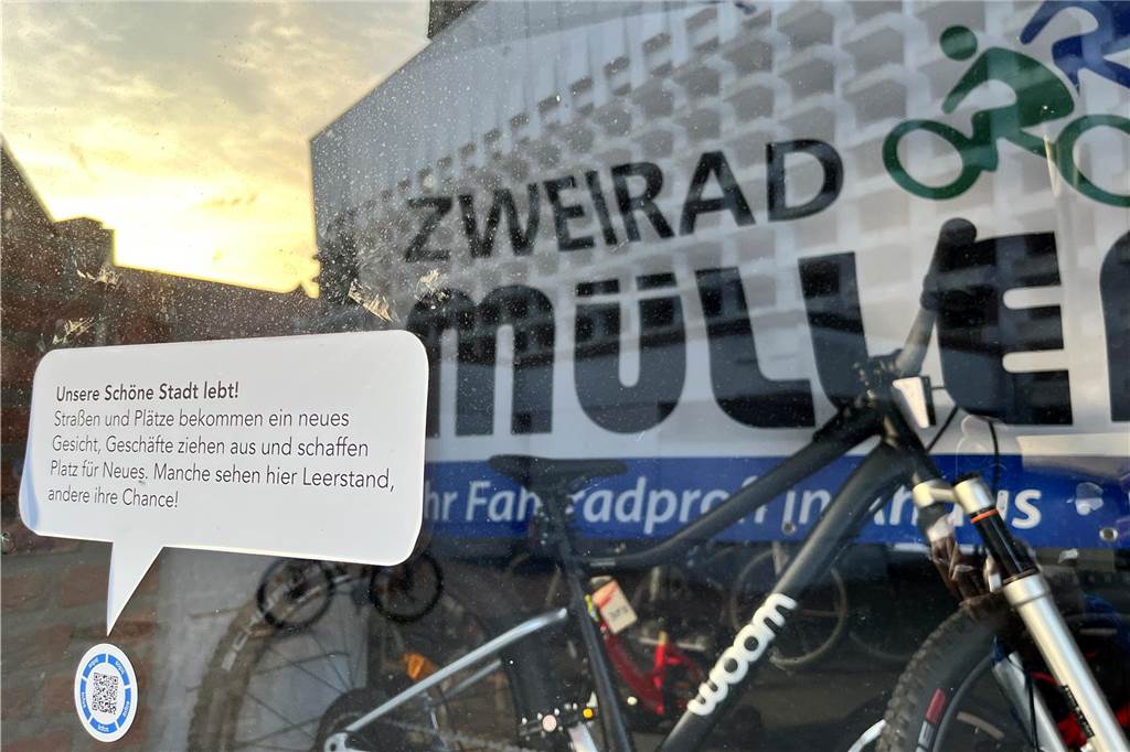 Fahrradgeschäft in der Innenstadt? Pop-Up-Store wird keine Dauerlösung Fahrrad-Pop-Up-Store im ehemaligen Fotogeschäft. Keine dauerhafte Lösung