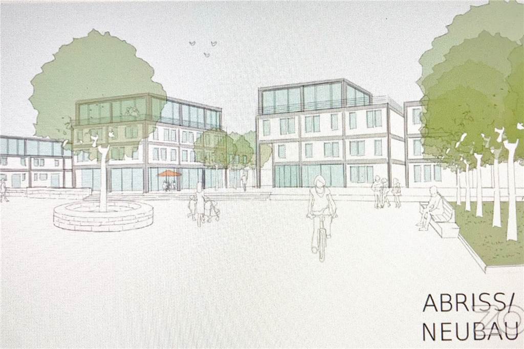 Wulfener Markt: Abriss, Neubau? Wahrscheinlich ist eine Variante Perspektiven für den Wulfener Markt wünschen sich viele Wulfener: Hier eine vorstellbare Lösung aus dem Analyse-Entwurf des Architekturbüros Schmidtplanung.