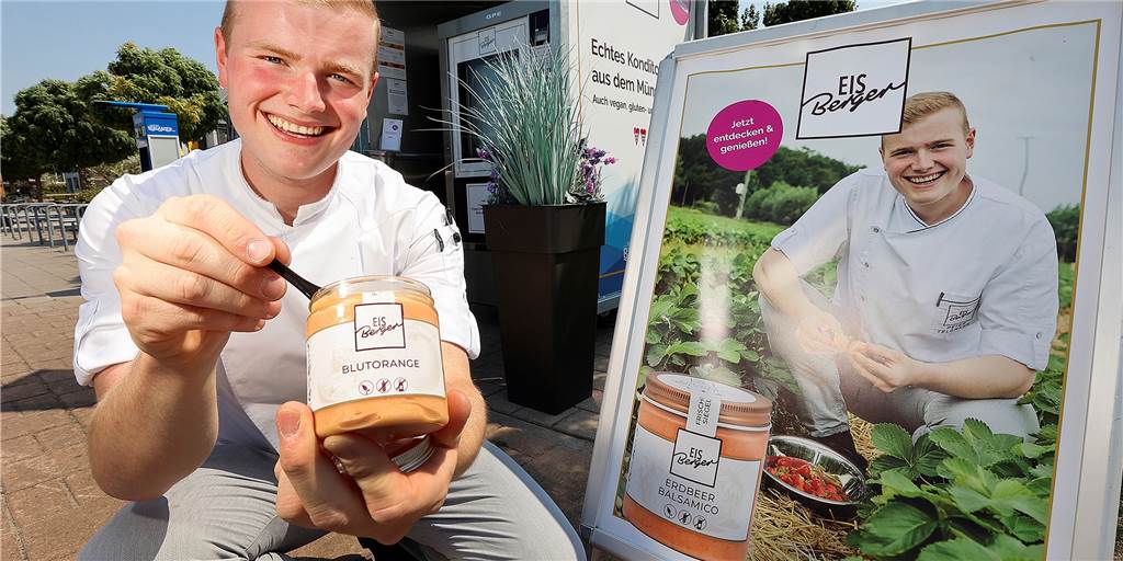 Eisautomat in der Marina: „Habe noch keinen Eisbecher im Wasser gesehen“ Peter Telgmann ist hoch zufrieden mit dem Geschäft mit seinem Eisautomaten in der Marina Rünthe in Bergkamen. Und wilder Müll fällt auch kaum an.
