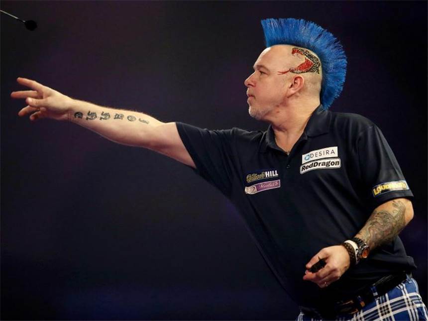 Der Aufstieg von Peter Wright zur Darts-Marke Peter Wright gefällt sich als Paradiesvogel der Darts-Szene. Foto: Steven Paston