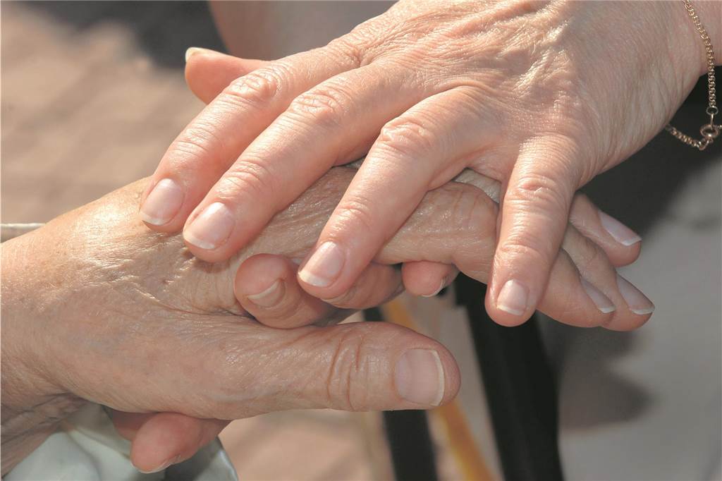 Betreuungsdienst „LebensBaum“ eröffnet Standort auf der Mittelstraße Eine Hand hält die andere Hand.
