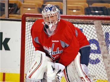 Philipp Grubauer steht bei den Washington Capitals im Kader. Foto: Heiko Oldörp