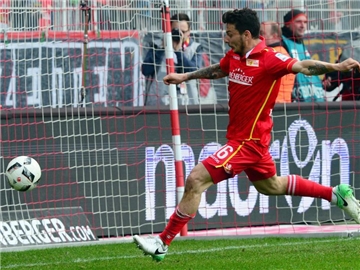Philipp Hosiner erzielte das 1:0 für Union Berlin. Foto: Maurizio Gambarini
