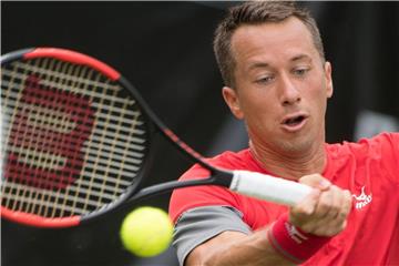 Philipp Kohlschreiber hat beim Rasenturnier in Halle das Achtelfinale erreicht. Foto: Marijan Murat