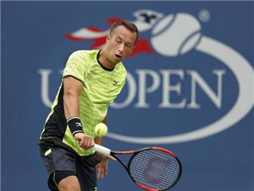 Philipp Kohlschreiber steht nach dem Sieg über den Australier John Millman im Achtelfinale. Foto: Adam Hunger