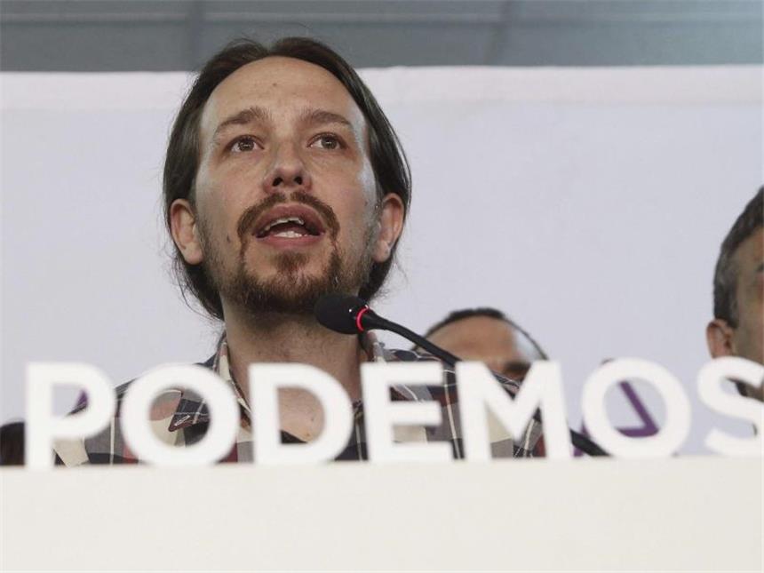 Linksruck in Spanien: Podemos-Erfolg in Madrid und Barcelona Podemos-Parteichef Pablo Iglesias: «Dieser Frühling markiert den Beginn eines politischen Wandels». Foto: J.J. Guillen