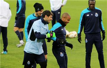 Porto-Torhüter Iker Casillas während des Abschlusstrainings in Dortmund am Mittwochabend. 