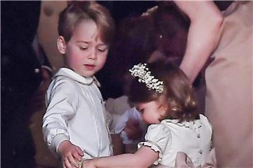 Prinz George und Prinzessin Charlotte bei der Hochzeit ihrer Tante Pippa Middleton. Foto: Andrew Matthews/PA Wire