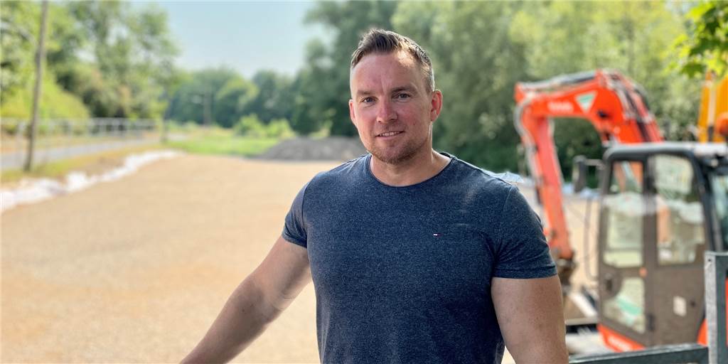 Baustelle blockiert Overgünne für 6 Monate: Projektleiter erklärt den Aufwand Projektleiter Thorsten Müller managt die Baustelle an der Overgünne.