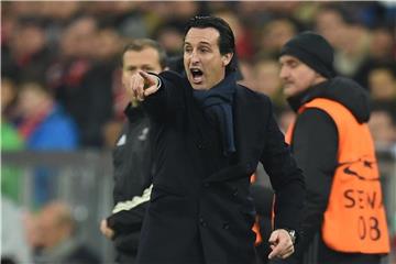 PSG-Trainer Unai Emery steht nach der 1:3-Niederlage in München unter Druck. Foto: Andreas Gebert