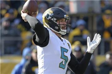 Quarterback Blake Bortles hat seine Jacksonville Jaguars zu einem überraschenden Erfolg über Pittsburgh geführt. Foto: Don Wright