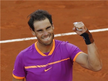Rafael Nadal gewann das ATP-Turnier in Madrid zum fünften Mal. Foto: Daniel Ochoa De Olza