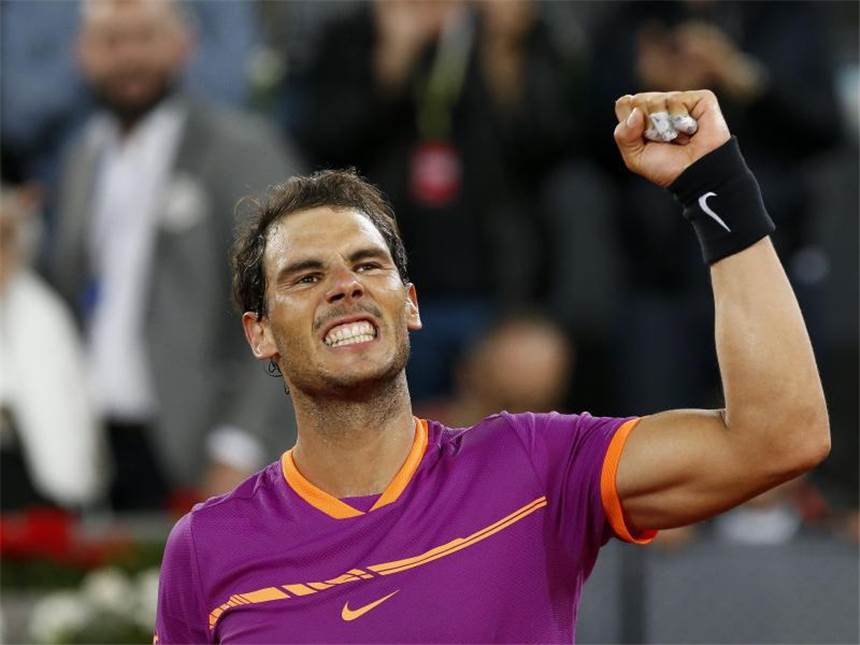 Viertelfinal-Aus für Alexander Zverev in Madrid Rafael Nadal hat sich in zwei Sätzen gegen den Belgier David Goffin durchgesetzt. Foto: Gtres