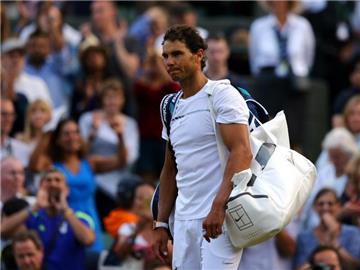 Rafael Nadal verlor gegen den Luxemburger Gilles Muller. Foto: Alastair Grant